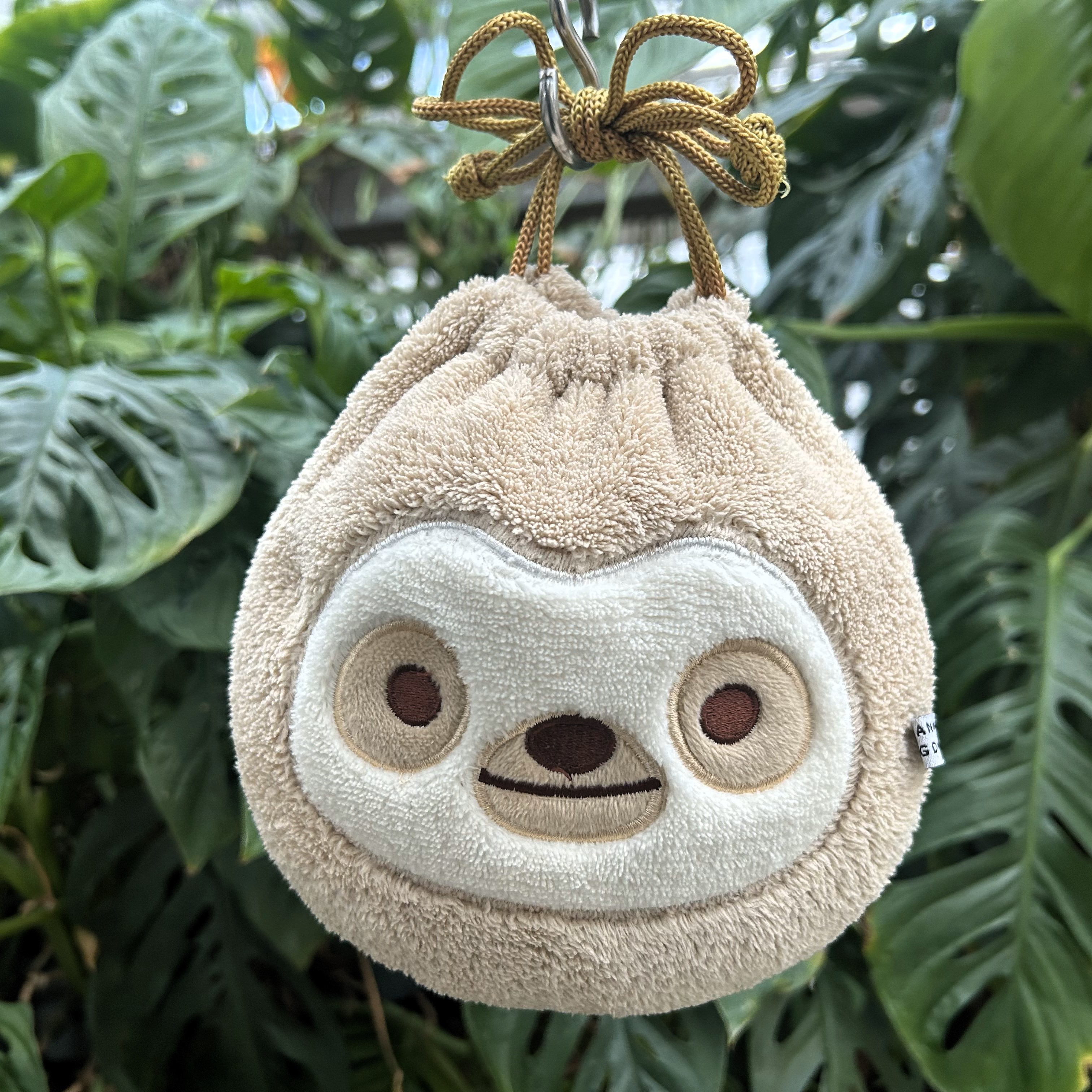 アニマルタオル巾着 フタユビナマケモノ | 神戸どうぶつ王国NS